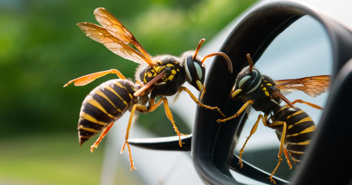 Why Do Wasps Like Car Mirrors?